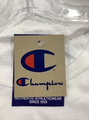Champion Men’s White T-Shirt Tee Short Sleeve Crew Neck Size Medium