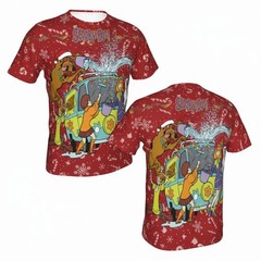 Rare New Christmas Holiday Scooby Doo 3D T-Shirt Gift Xmas S-6XL BB554