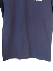 PUMA Essentials T Shirt Mens Size Small Navy Blue White Logo Short Sleeve NWT