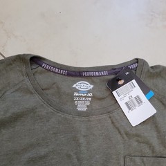Dickies T-Shirt Men’s 2X 2XL Green Temp-iQ Performance Tee New