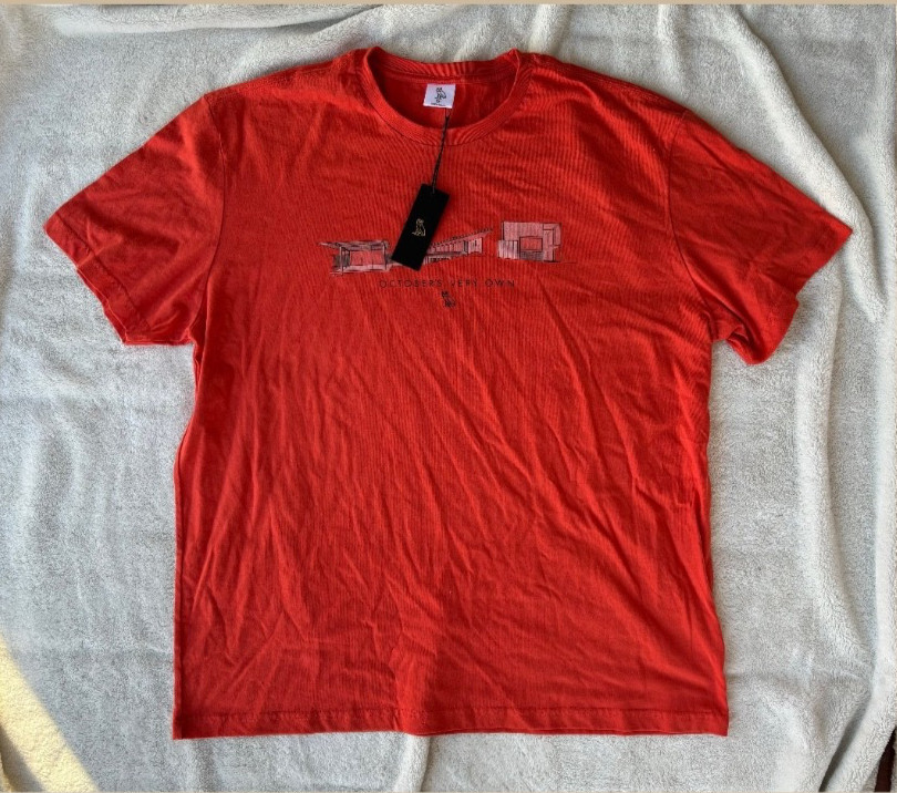 OVO Cayenne Red Archietecture Tee – 2XL – New – Authentic