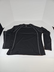 Tap Out large Black Long Sleeve Compression Rash Guard Shirt Poly/ Spandex Blend