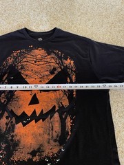 Way to Celebrate Halloween Pumpkin Face Graphic T-Shirt – Men’s 2XL