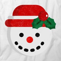 SNOWMAN TShirt Tee Short-Sleeved Cotton HOLIDAY CLOTHING S1WCA173