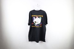 Vtg 90s Mens XL Faded Spell Out Alpha Chi Omega Spring Formal Fraternity T-Shirt