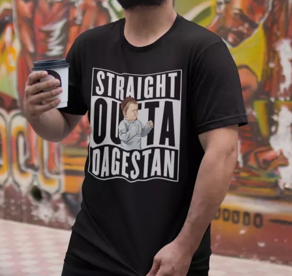Straight Outta Dagestan Hasbulla Magomedov Funny Parody Vintage Unisex T-Shirt