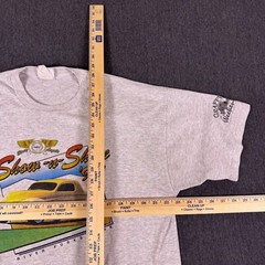 Vintage Jerzees Mens White Graffiti Weekend Show-n-Shine 98 Casual T-Shirt