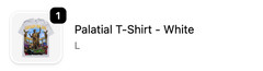 NEW** Warren Lotas Palatial T-Shirt White Size Large Las Vegas Caesar’s Palace