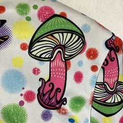 Mens Retro Psychedelic Mushroom T Shirt Trippy Colorful Retro 90s Acid Vibes