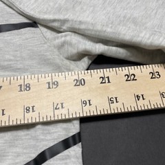 American Stitch Mens T Shirt Size S Heathered Gray Striped Black Long Sleeve Log