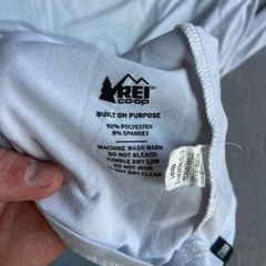 REI Co-op Mens XL Tall Long Sleeve Performance Shirt White Crew Neck Activewear