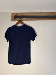 Calvin Klein Men Classic Fit V Neck T Shirt Navy Blue Medium Casual Short Sleeve