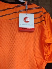 Castelli Rosso Corsa Cycling Jersey 2XL Orange Special Edition Made in Romania
