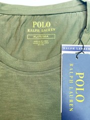 NWT Polo Ralph Lauren Men Crew Neck Olive Green T Shirt Free Shipping