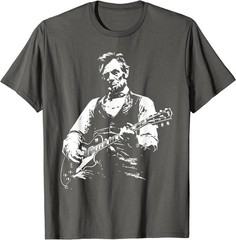 President Abraham Lincoln Playing Guitar Abe Lincoln Design T-Shirt