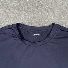 Quince T Shirt Merino Wool Base Layer Mens L Navy All Season Short Sleeve Tee