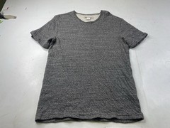 Outerknown Slub T-Shirt Men Large Gray Organic Cotton Double Cloth Lined Thermal