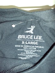 Bruce Lee Black Martial Arts T-Shirt Adult Size XL Classic Graphic Tee
