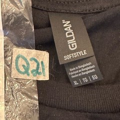 GILDAN, Michael Jordan SoftStyle Shirt, XL, 30in Length, Pit to Pit 23in, Black