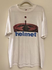 Vtg HELMET Band Meantime Tour Cotton White For Men All Size Shirt SE009