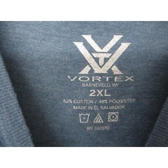 Vortex Blue Graphic Crew Neck Short Sleeve T-Shirt Mens Size 2XL 7oz