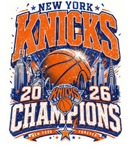 New York Knicks Graphic Tee Shirt Jersey 2026 Champions Retro Vintage T-Shirt