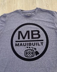 Maui Built Mens T Shirt Blue Dusk Lightweight Short Sleeve Shirt Size XL