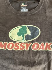 Mossy Oak Men’s Short Sleeve T-Shirt Graphic Logo Size 3XL Brown Cotton Blend