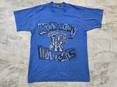 Vintage 80s/90s University Of Kentucky Single Stitch T-Shirt Sz M Blue Best FOTL
