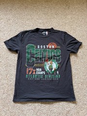 Hollister NBA Boston Celtics Champions Graphic Tee Black Men’s Medium Basketball