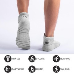 Athletic Ankle Socks, Low Cut Cushioned Anti-Blister Running Tab Sports Socks…