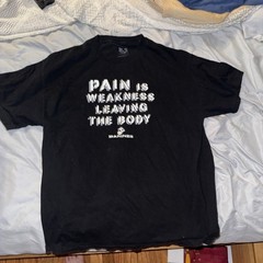 Marines Pain Is Weakness Leaving The Body Black XL Tee