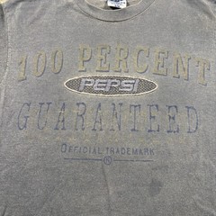 Vintage Pepsi 100 Percent Guaranteed Shirt Mens S/M Gray Nothing Else is a Pepsi
