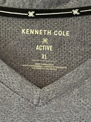 Kenneth Cole XL Gray Active Collection T-Shirt Flex Moisture Wicking