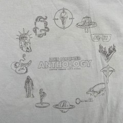 John Carpenter Anthology Movie Themes Promo T-Shirt Mens White Red Ringer Tee