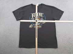 Harley Davidson Skeleton Skull Ride Fairbanks Alaska Shirt Size XL Biker