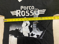 Porco Rosso The World Of Studio Ghibli Graphic T-Shirt Black X-SMALL Anime XS