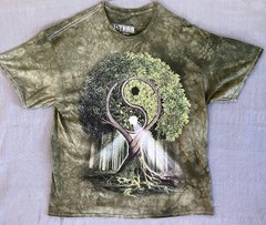 Yin Yang Tree of Life 3D Tees By The Mountain T Shirt Mens 2XL T Shirt