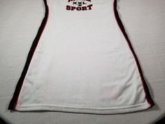 Budweiser Sport Beer Jersey Shirt Mens Large White Athletic Fit Center Logo USA