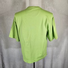 Mode of One Mens Relaxed-Fit Textured T-Shirt Chest Pocket Acid Green Size S NWT
