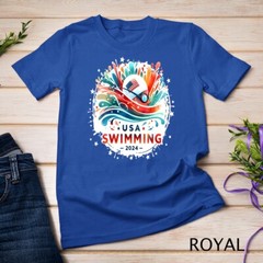 USA 2024 United States Athlete American Swimming 2024 USA Unisex T-shirt