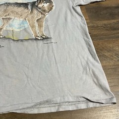 VTG 80s Habitat Softwear Silverton Colorado Wolf Moon Cal Cru T-shirt Adult XL