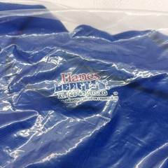 Visa Logo Blue Hanes Beefy-T Size XL (46/48) T-shirt New In Plastic