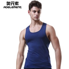 Men Sexy Tank Tops Y-back Cotton Sleeveless Tee Bodybuilding Undershirts Gym Top