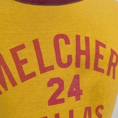 Vtg Mens S Double Face 70s Phys Ed Gym Lined Reversible Varsity T-shirt A