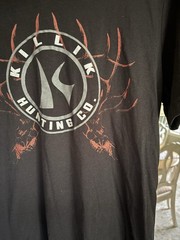 Killik Hunting T-Shirt size medium. 50/25/25 poly/cotton/rayon makes it Light