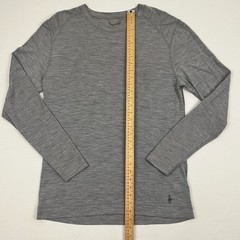 SmartWool Merino Wool Shirt Mens XL Gray Base Layer Hiking Outdoors Gorpcore