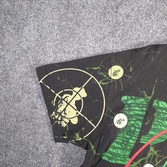 Vintage Public Enemy Shirt Mens XL Black 90s AOP Skull Rare Grail Band Tee Rap