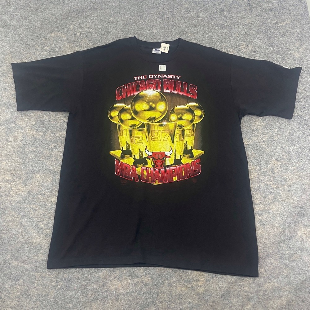 VTG Starter 1997 Chicago Bulls 5X NBA Champions Shirt Deadstock USA Jordan XL