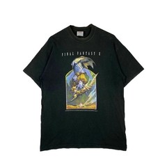 Deadstock Vintage Final Fantasy X Ixion Black T-Shirt Jerzees high cotton